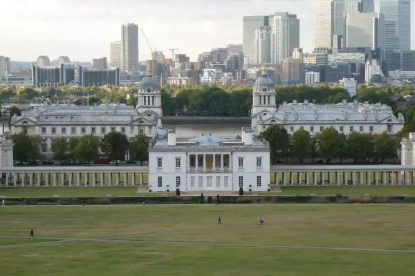 Pohled na Greenwich a Docklands